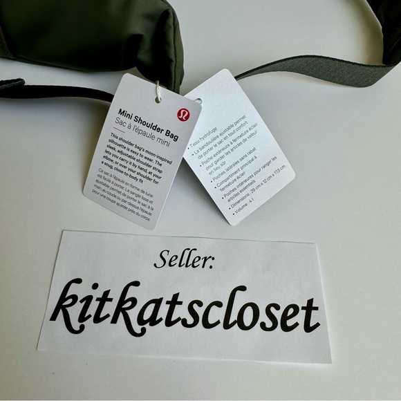 ONLY 1 AVAILABLE!! 🆕 4L GREY SAGE - NWT lululemon mini shoulder bag - Picture 3 of 14